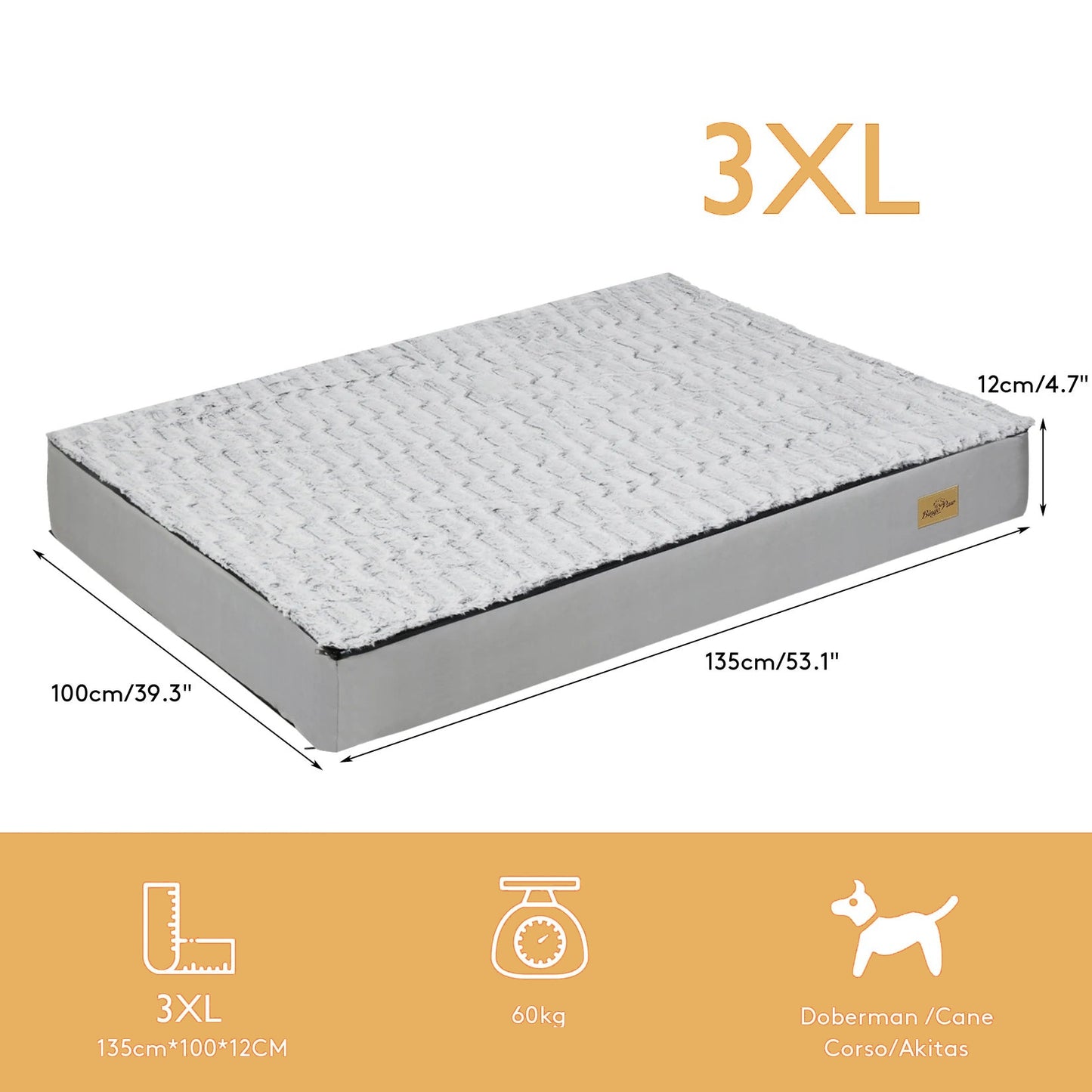 Hondenbed Traagschuim Matras - 4 Seisoenen