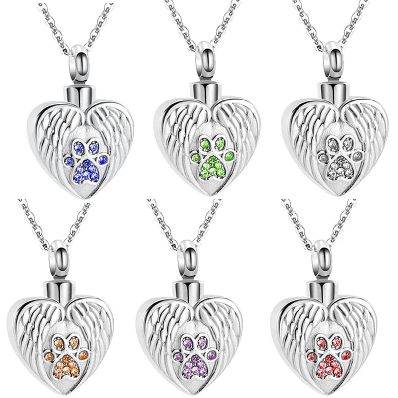 Gedenkketting - Hart Met Vleugels