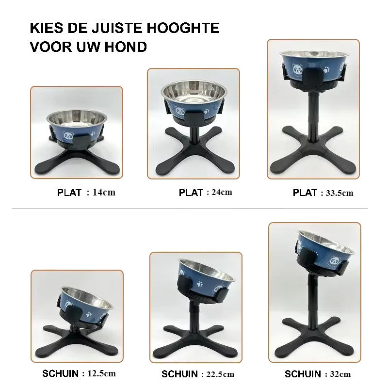 Verhoogde Voerbak Standaard - Luxe