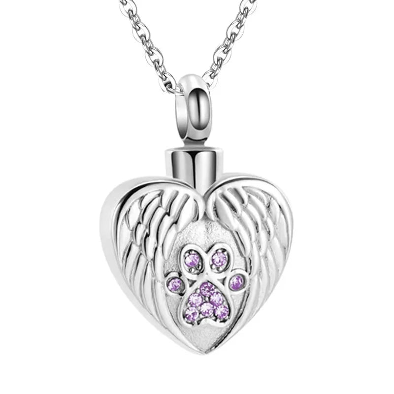 Gedenkketting - Hart Met Vleugels