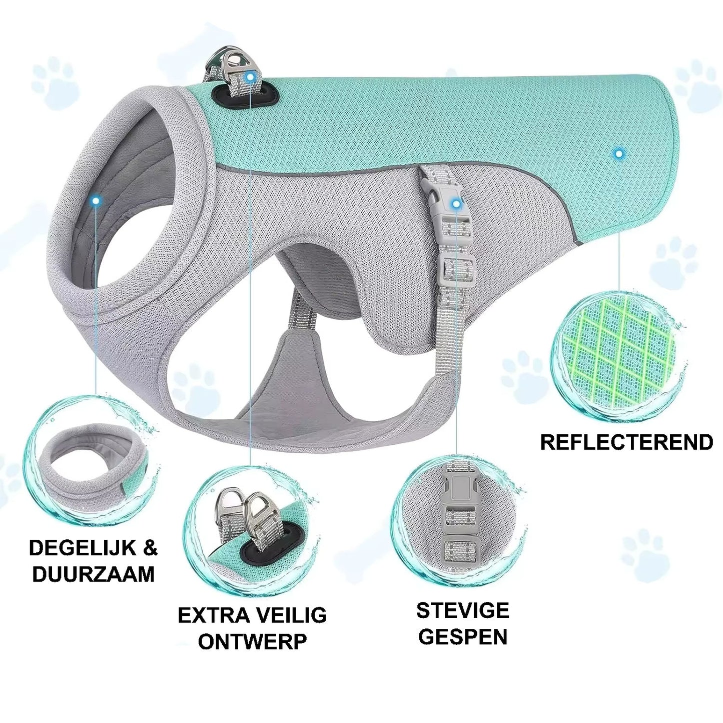 Koelvest Harnas -Reflecterend