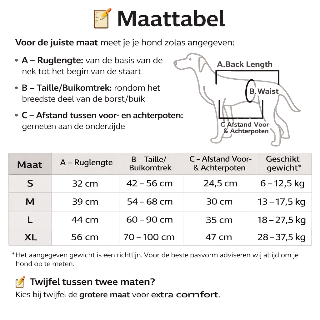 Ondersteunend Harnas voor Invalide en Hulpbehoevende Honden