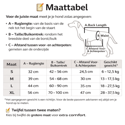 Ondersteunend Harnas voor Invalide en Hulpbehoevende Honden