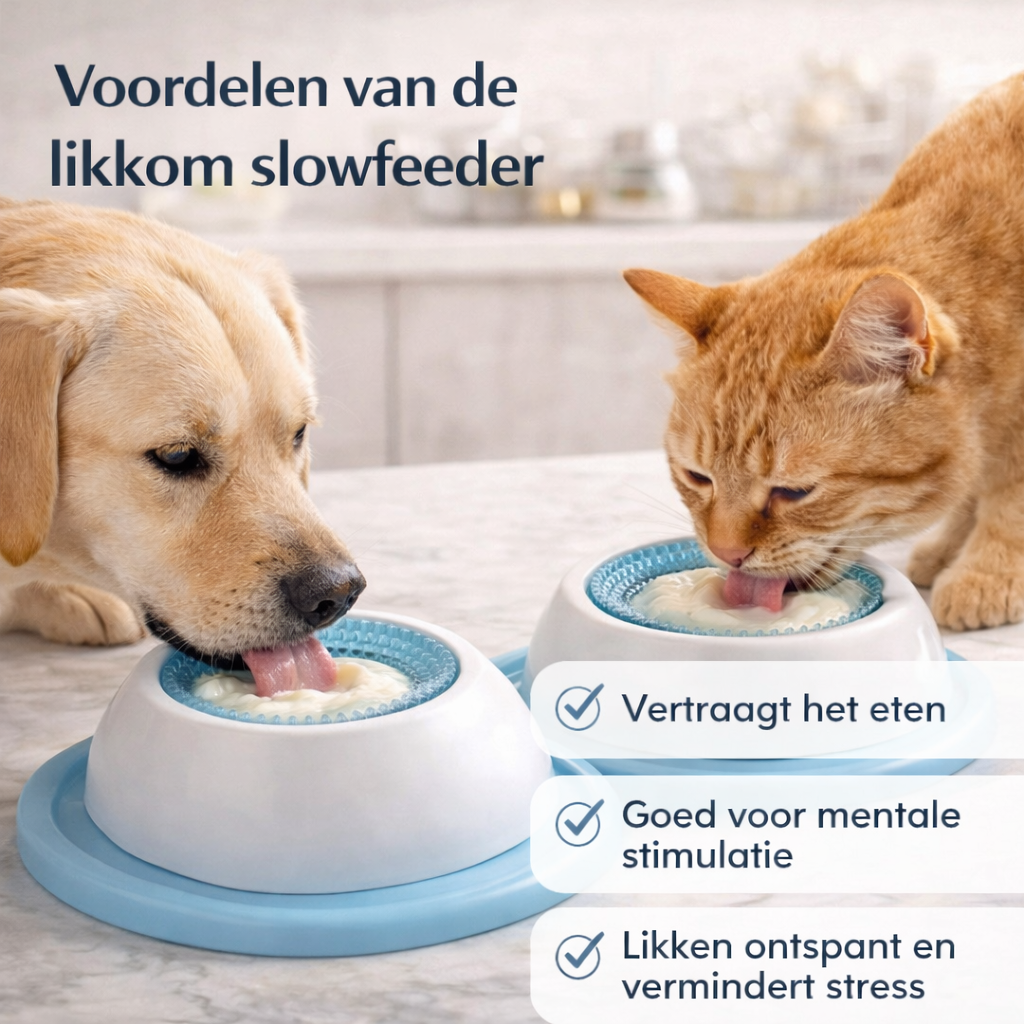 Likkom Slowfeeder  – Voor Vloeibare Snacks Deluxe