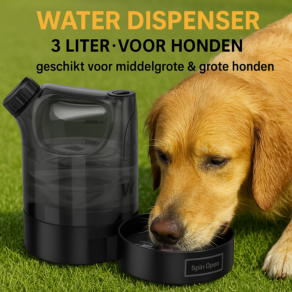Water Dispenser voor Honden -3 Liter