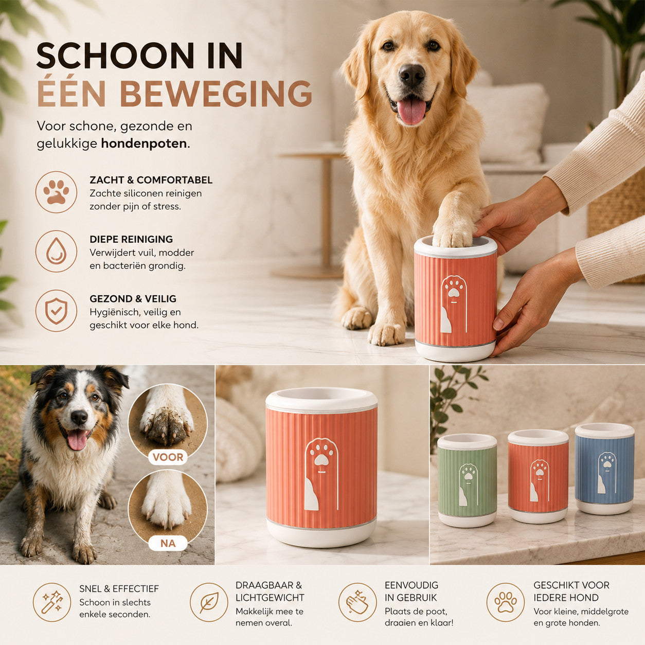 Hondenpoot Reinigingscup