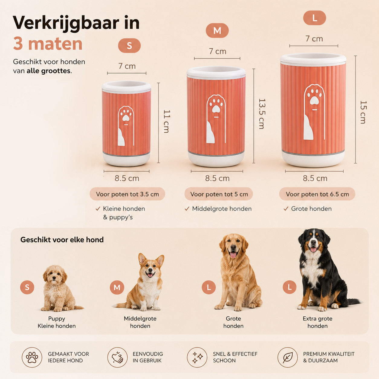 Hondenpoot Reinigingscup