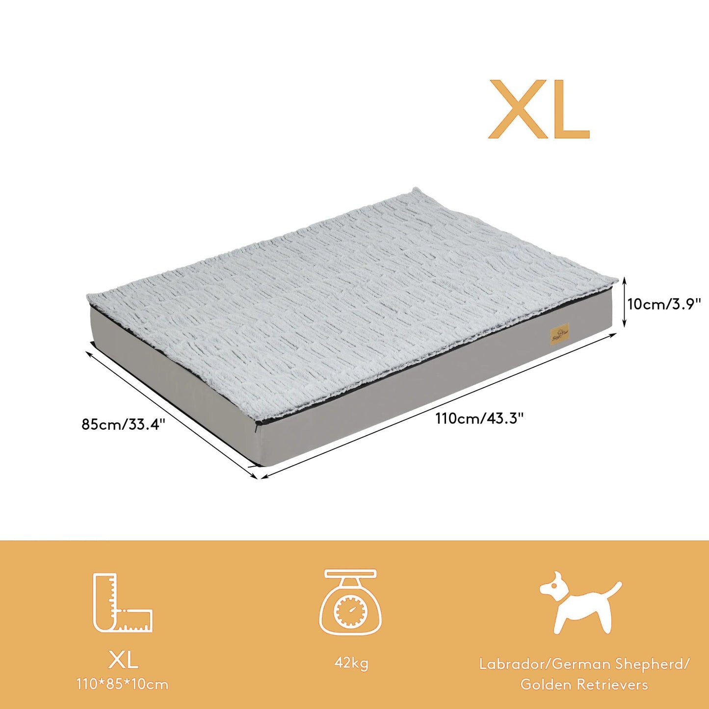 Hondenbed Traagschuim Matras - 4 Seisoenen