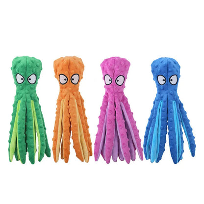 Pluche Octopus Hondenspeeltje