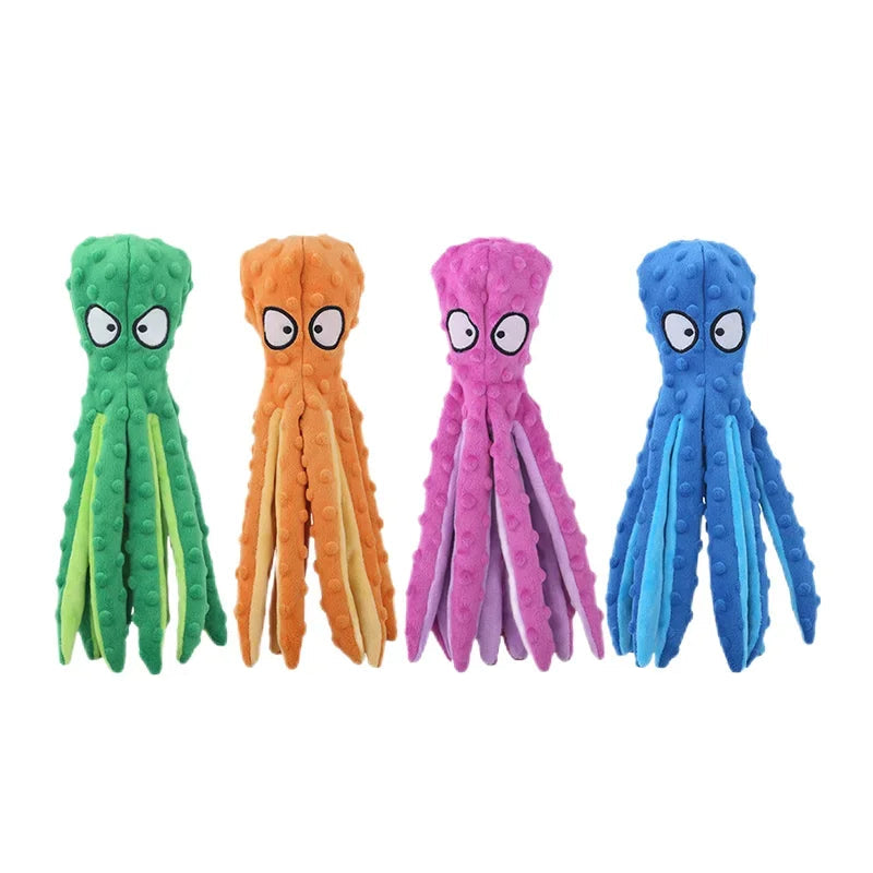 Pluche Octopus Hondenspeeltje