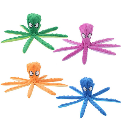 Pluche Octopus Hondenspeeltje