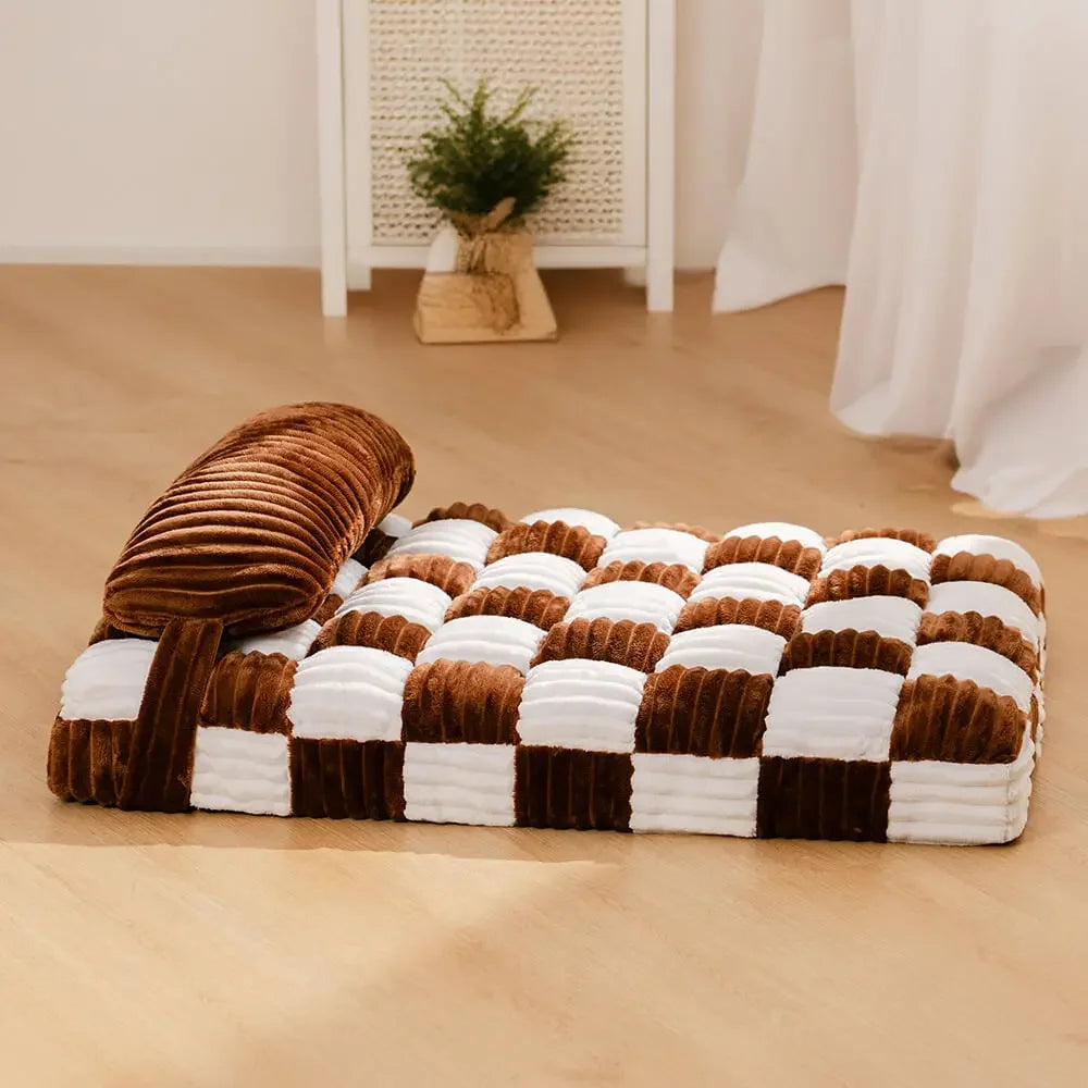 Hondenbed Traagschuim Matras - Pluche