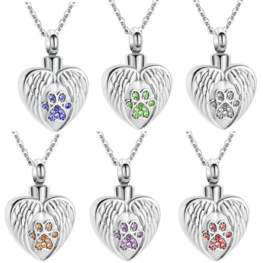 Gedenkketting - Hart Met Vleugels