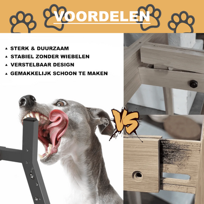 Verhoogde Voerbak Standaard voor Honden