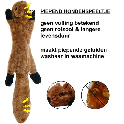 Zacht Pluche Hondenspeeltje Met Piepers