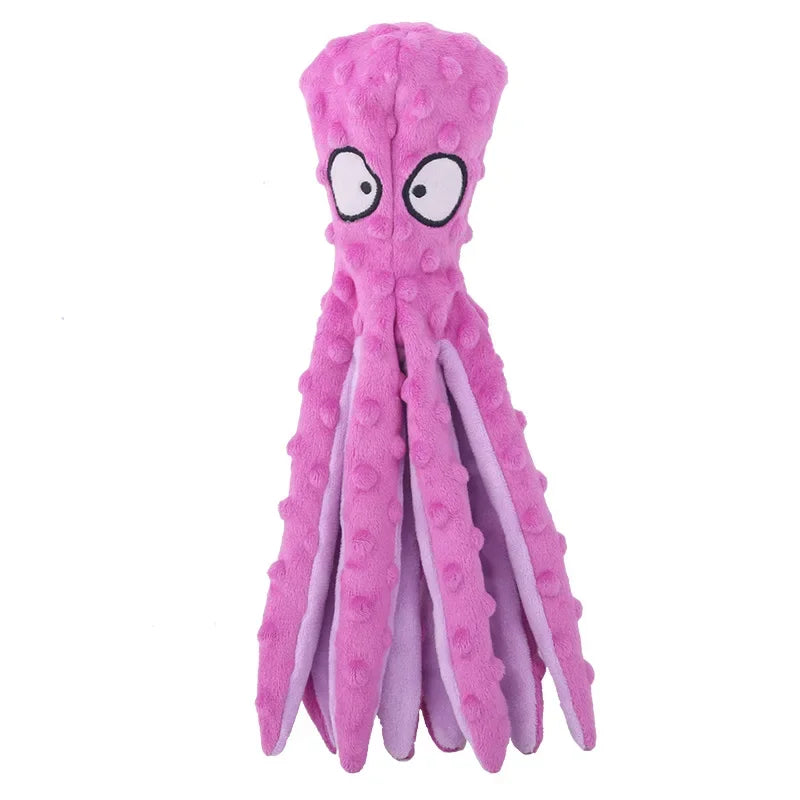 Pluche Octopus Hondenspeeltje