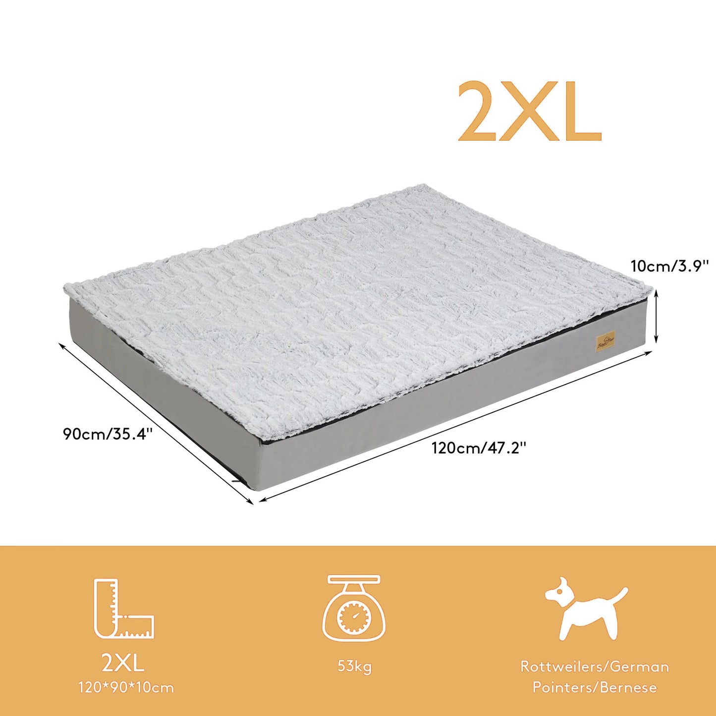 Hondenbed Traagschuim Matras - 4 Seisoenen