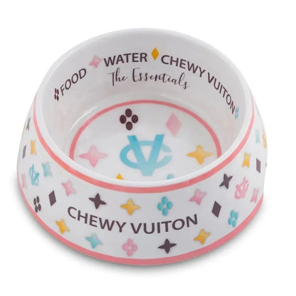Grappige Design Voer & Drinkbakken - Chewy Vuiton