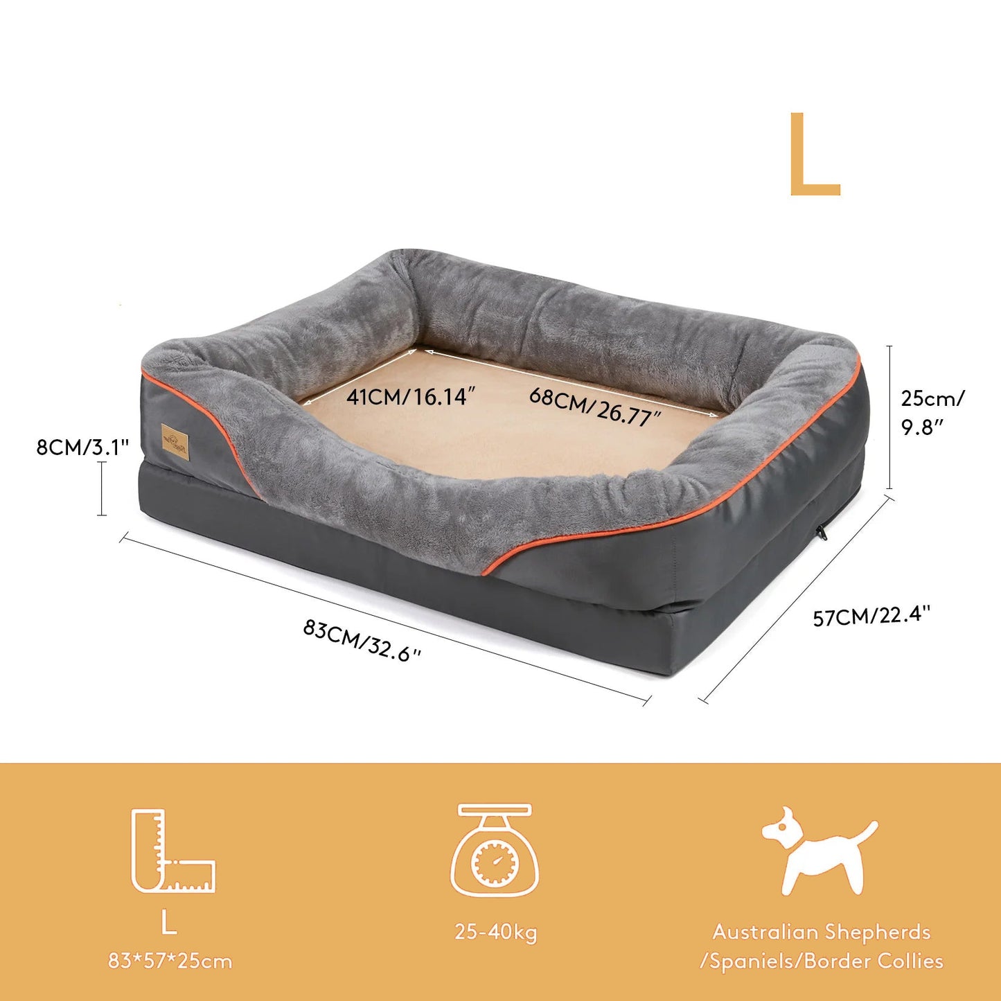 Hondenbed Traagschuim Matras - 4 Seisoenen