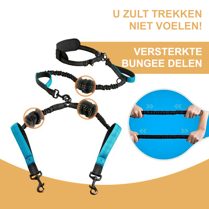 Canicross Bungee Riem (1 of 2 honden)