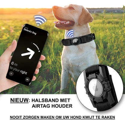 Halsband met Airtag Houder