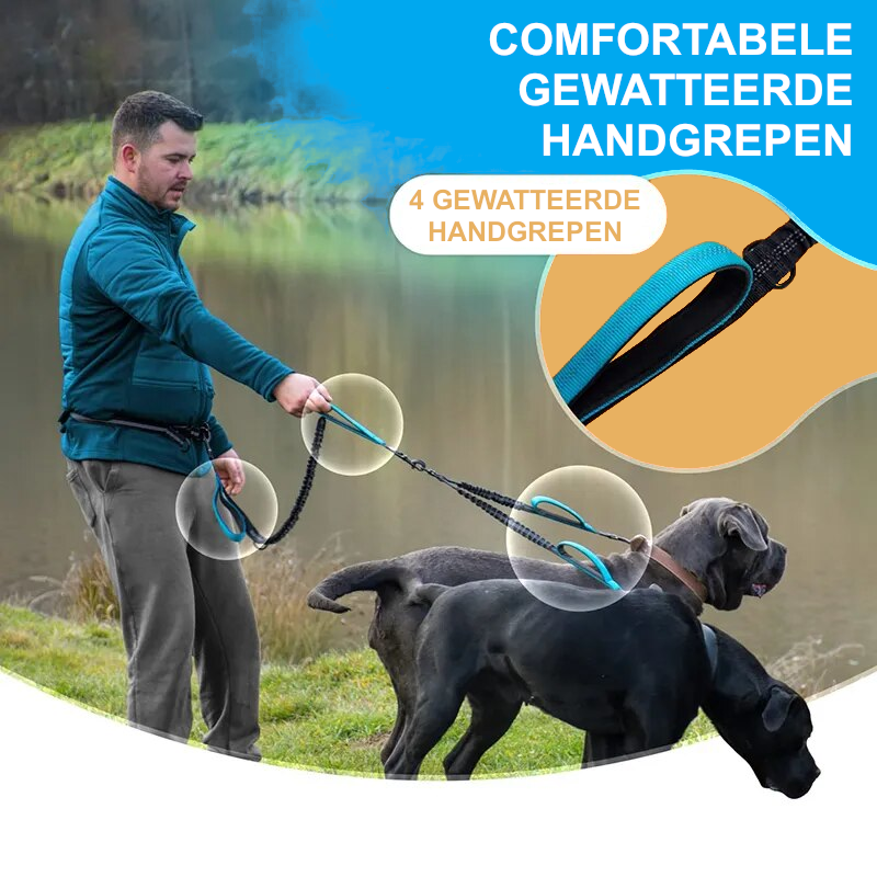 Canicross Bungee Riem (1 of 2 honden)