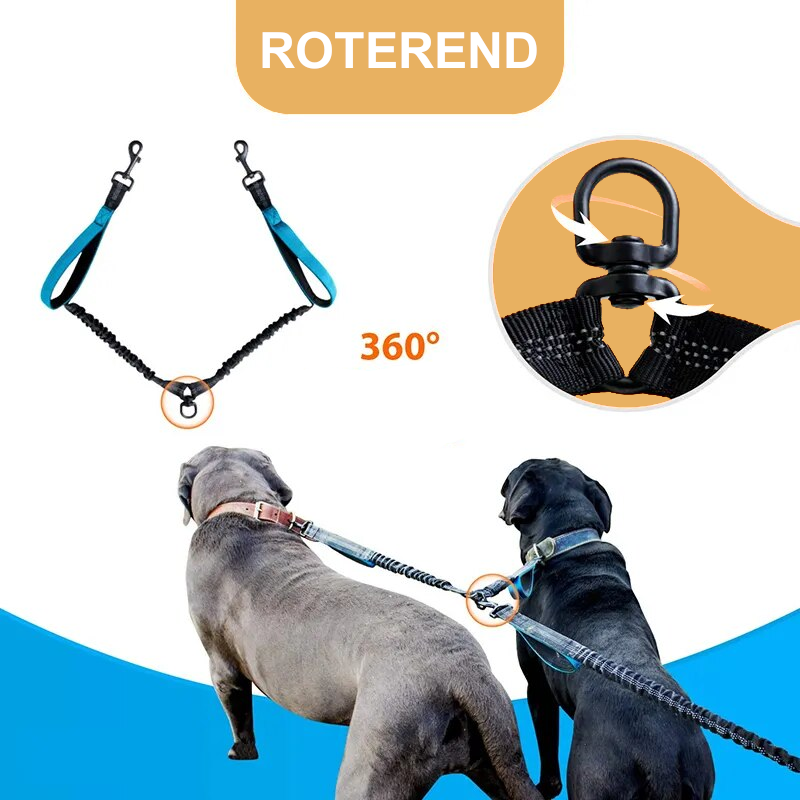 Canicross Bungee Riem (1 of 2 honden)