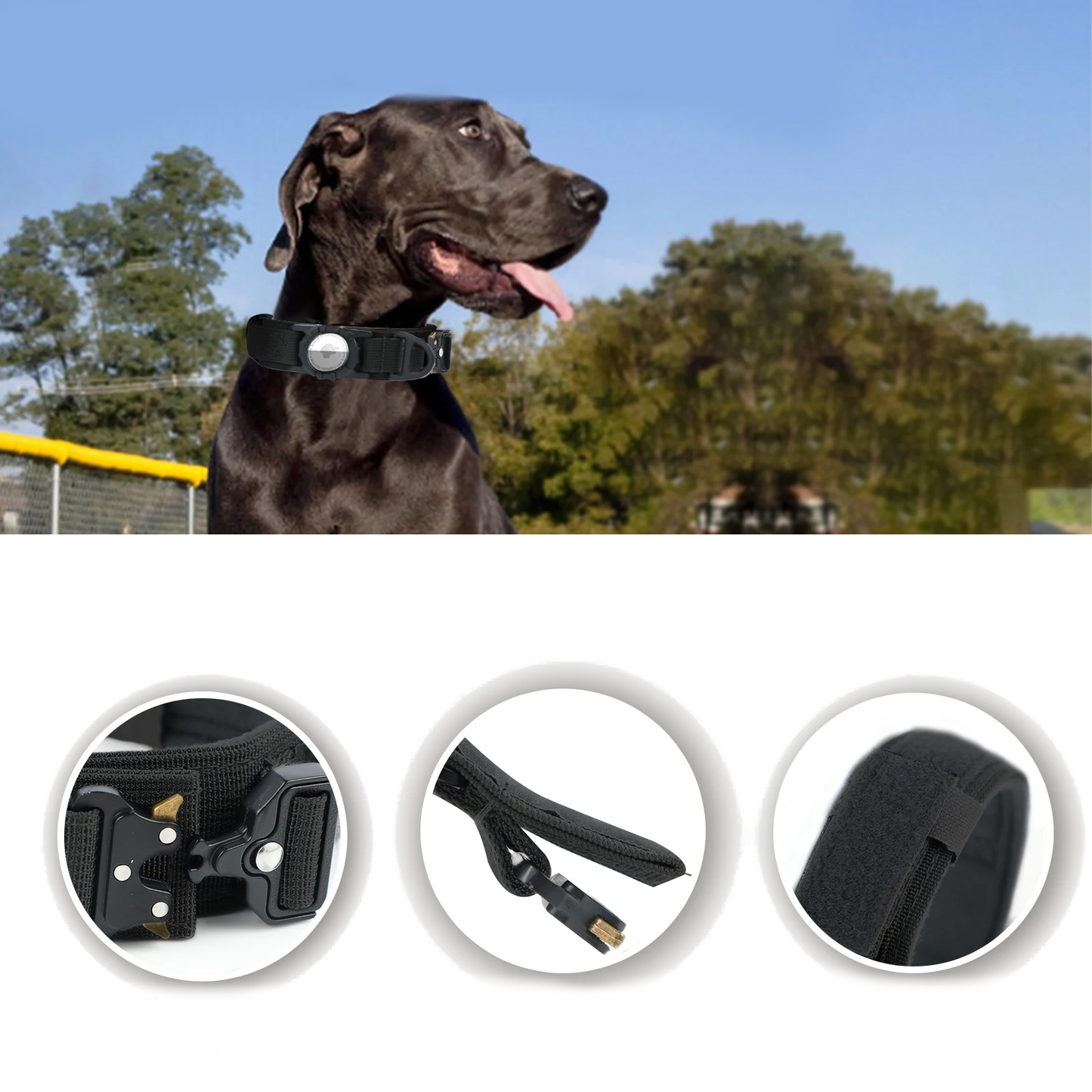 Halsband met Airtag Houder